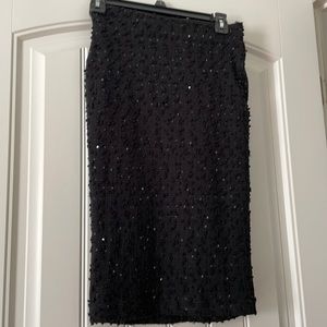 Lined Women’s Black Sequined Skirt
